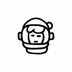 Space craft icon in vector. Logotype - Doodle