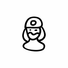 Confounded icon in vector. Logotype - Doodle