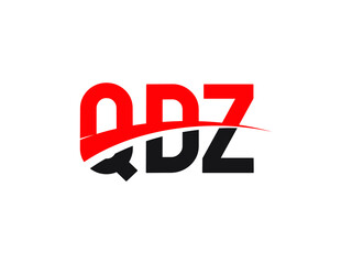 QDZ Letter Initial Logo Design Vector Illustration