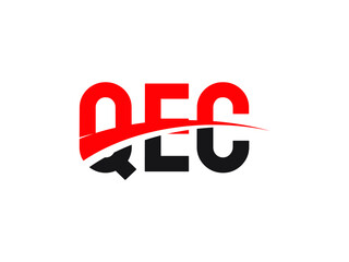 QEC Letter Initial Logo Design Vector Illustration