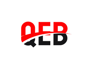 QEB Letter Initial Logo Design Vector Illustration