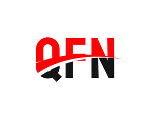 QFN Letter Initial Logo Design Vector Illustration