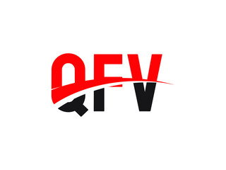 QFV Letter Initial Logo Design Vector Illustration