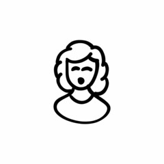 Model icon in vector. Logotype - Doodle
