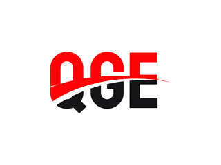 QGE Letter Initial Logo Design Vector Illustration