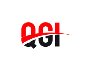 QGI Letter Initial Logo Design Vector Illustration