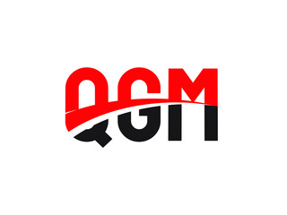 QGM Letter Initial Logo Design Vector Illustration