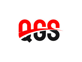 QGS Letter Initial Logo Design Vector Illustration