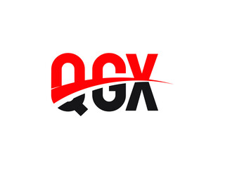 QGX Letter Initial Logo Design Vector Illustration