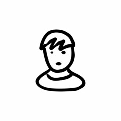 Distress icon in vector. Logotype - Doodle
