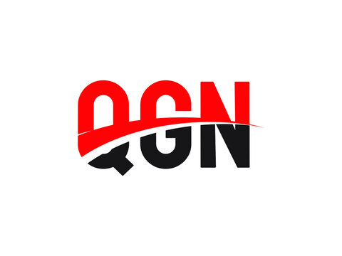 QGN Letter Initial Logo Design Vector Illustration