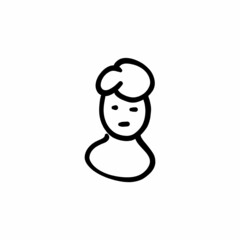 Child icon in vector. Logotype - Doodle