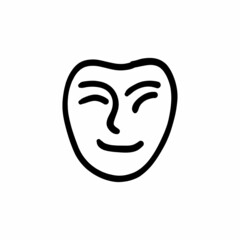 Halloween icon in vector. Logotype - Doodle