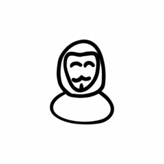 Trader icon in vector. Logotype - Doodle