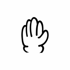 Gesture icon in vector. Logotype - Doodle
