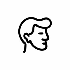 Man icon in vector. Logotype - Doodle