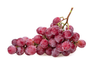 fresh red grape isolated on white background