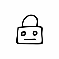 Toy bag icon in vector. Logotype - Doodle