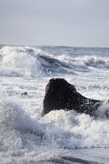 waves on the beach