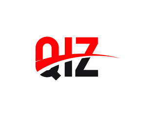 QIZ Letter Initial Logo Design Vector Illustration