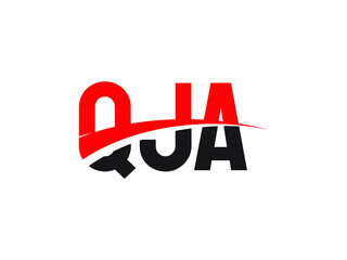 QJA Letter Initial Logo Design Vector Illustration