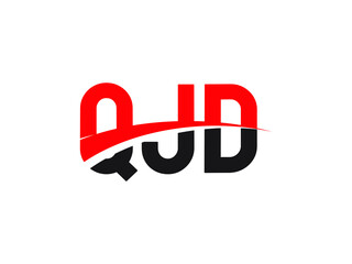 QJD Letter Initial Logo Design Vector Illustration
