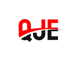 QJE Letter Initial Logo Design Vector Illustration