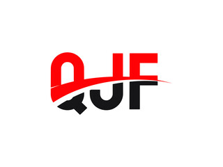 QJF Letter Initial Logo Design Vector Illustration