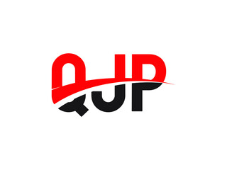 QJP Letter Initial Logo Design Vector Illustration