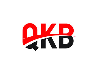 QKB Letter Initial Logo Design Vector Illustration