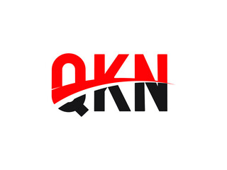 QKN Letter Initial Logo Design Vector Illustration