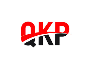QKPLetter Initial Logo Design Vector Illustration
