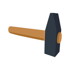 set of hammer isolated on white background, hammer vector illustration