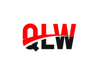 QLW Letter Initial Logo Design Vector Illustration