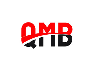 QMB Letter Initial Logo Design Vector Illustration