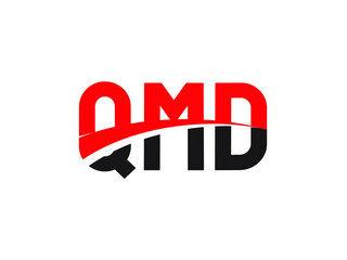 QMD Letter Initial Logo Design Vector Illustration