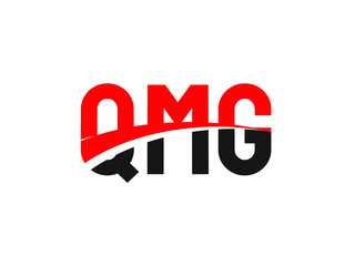 QMG Letter Initial Logo Design Vector Illustration
