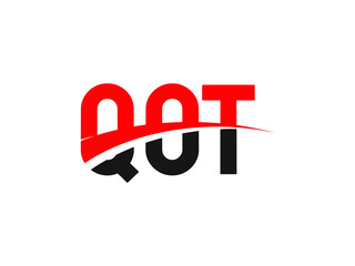 QOT Letter Initial Logo Design Vector Illustration
