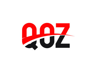 QOZ Letter Initial Logo Design Vector Illustration