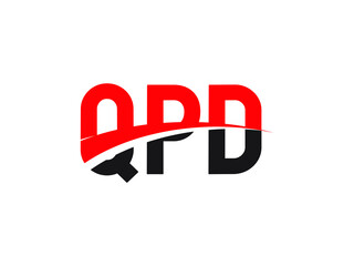 QPD Letter Initial Logo Design Vector Illustration