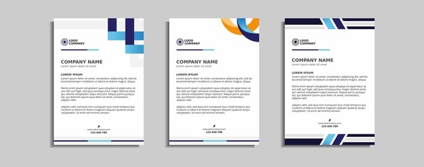 modern corporate letterhead template design