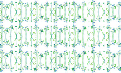 spring flower background, pattern flora green, small round rings abstraction of flowers