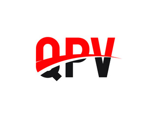 QPV Letter Initial Logo Design Vector Illustration