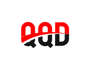 QQD Letter Initial Logo Design Vector Illustration