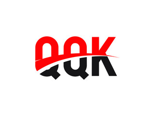 QQK Letter Initial Logo Design Vector Illustration