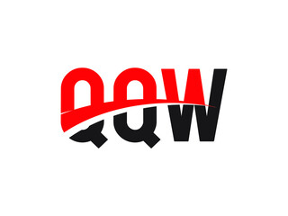 QQW Letter Initial Logo Design Vector Illustration