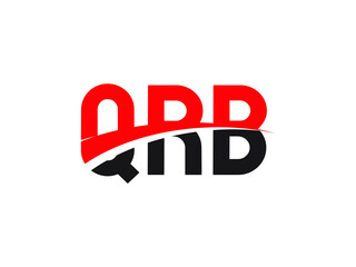 QRB Letter Initial Logo Design Vector Illustration