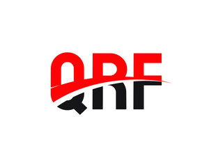 QRF Letter Initial Logo Design Vector Illustration