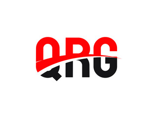 QRG Letter Initial Logo Design Vector Illustration