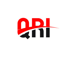 QRI Letter Initial Logo Design Vector Illustration